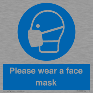 Please wear a face mask